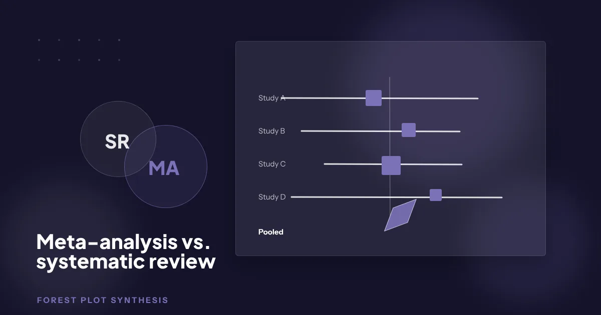 Diferencias entre meta-análisis y revisión sistemática
